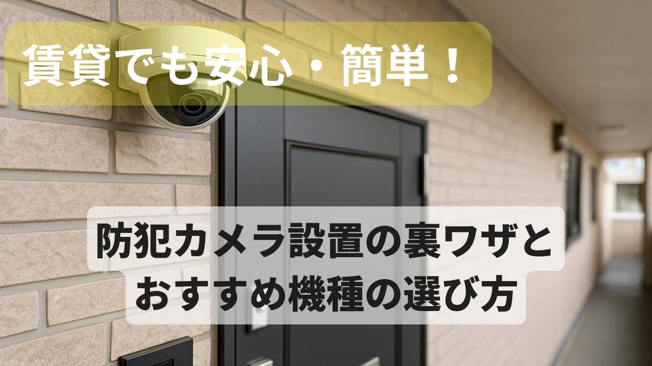 賃貸マンションの玄関に設置されている防犯カメラの画像